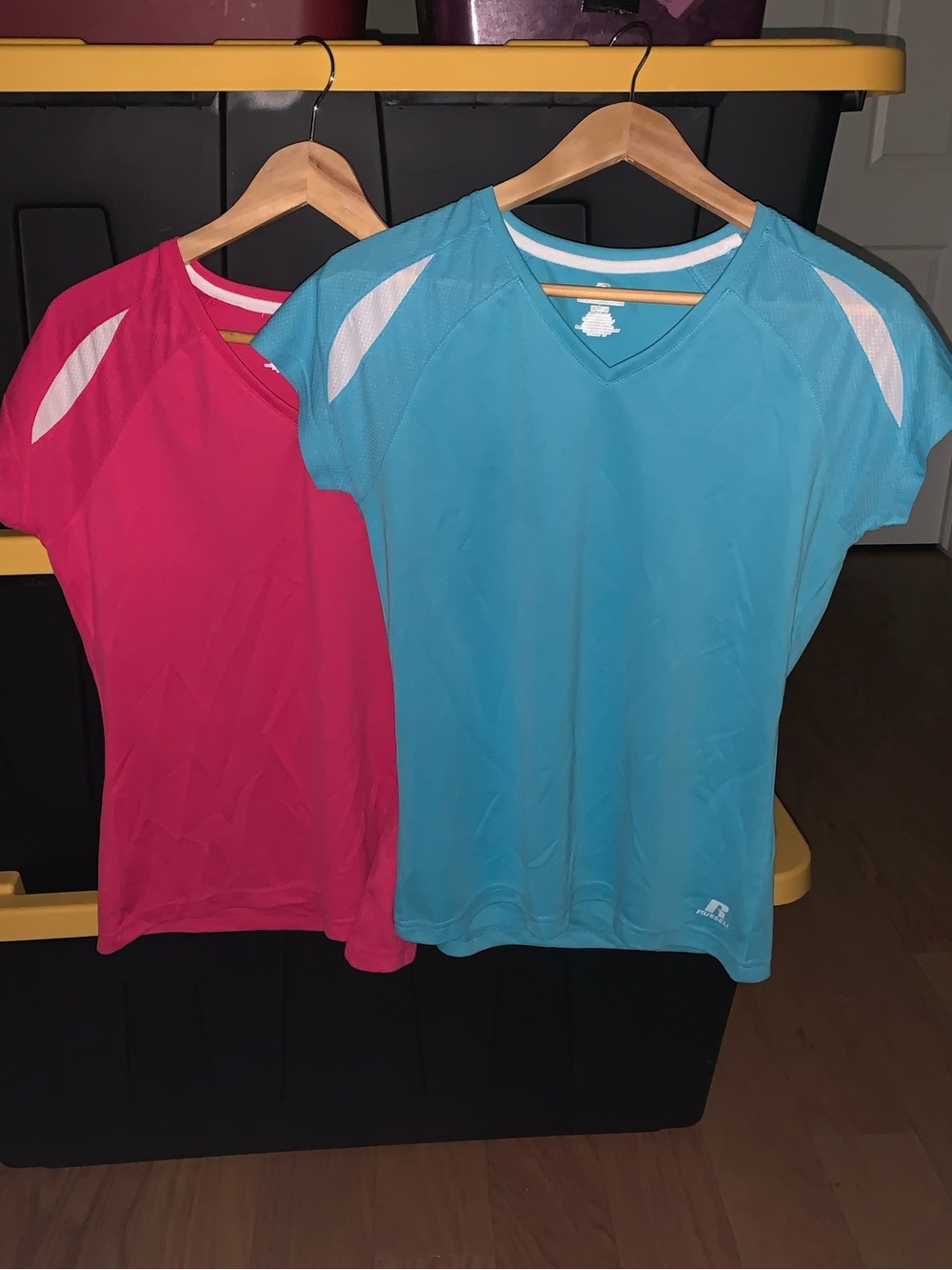 Russell Athletic Women's Short Sleeve Tees - Pink & Teal Blue
